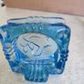 Vintage Art Deco Cobalt Blue Ashtray. Image 5