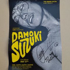 Damo Suzuki signed Dublin gig poster CAN rare