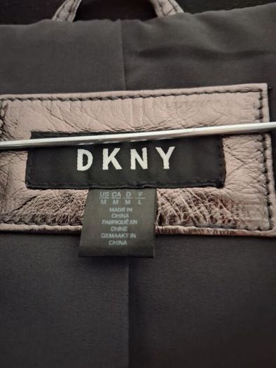 DKNY Leather bomber style jacket