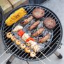 George Foreman 14inch  Compact Portable Round Charcoal BBQ, Adjustable Air Vent, Lightweight & Integrated Handle with Chrome Grill Image 5