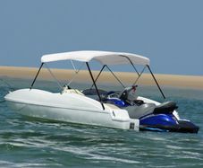 3 Bow Bimini Top White 183x196x137 cm