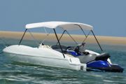 3 Bow Bimini Top White 183x140x137 cm