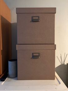 2 storage boxes