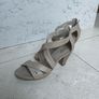 NeroGiardini High-Ankle Sandal Heels, light beige Image 2