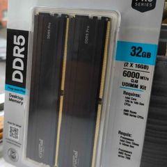 Brand New Pc Ram Crucial Pro Oc 32gb 2x16gb Ddr5 6000mhz Xmp Expo