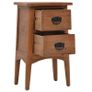 Bedside Cabinet Solid Fir Wood 40x29x68 cm Brown Image 7