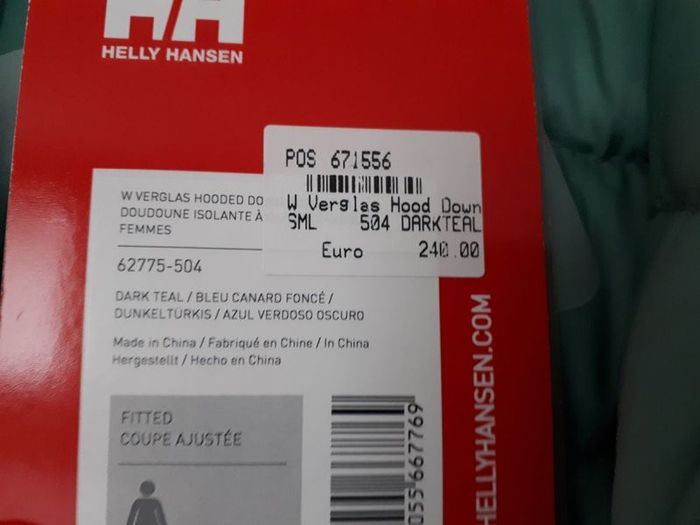Helly Hansen - Verglas Hooded Down Insulator Jacket - Size S UK 8 - BNWT RRP 240