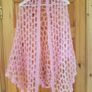 Ladies handmade pink mohair shawl Image 2