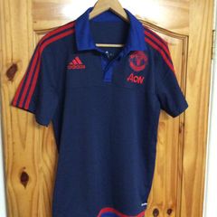 Manchester United FC. Official Adidas Mens Polo Shirt. Collect In Dublin Or Receive Via Post.