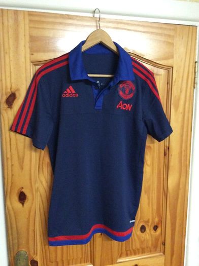 Manchester United FC. Official Adidas Mens Polo Shirt. Collect In Dublin Or Receive Via Post.