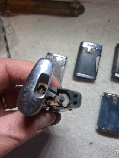 Ronson Old School gas lighters.