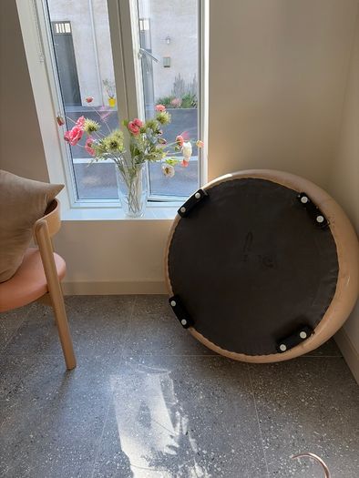 Large bespoke Ottoman/ footstool - M does and Byrne