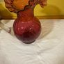 vintage  fenton cranberry glass pitcher Image 6