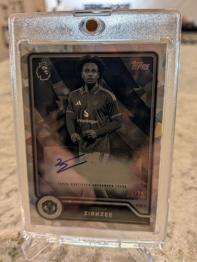 Joshua Zirkzee Man Utd Topps Premier League 26/27 /75 auto