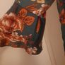 ladies smock print dress / top Image 3