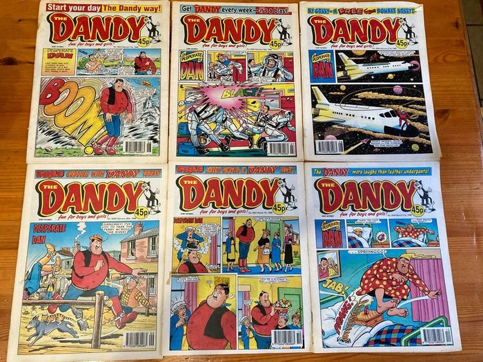 Comics: 'The Dandy' 1996,1998 and 1999 (73 numbers)
