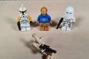 Lego Star Wars Minifigure bundle x 4 Snow trooper Clone trooper commander battle droid C3PO in Christmas sweater jumper Advent calender