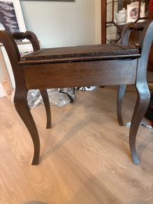 antique piano stool