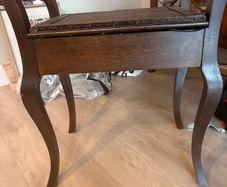 antique piano stool
