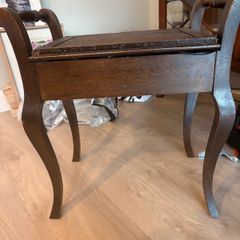 antique piano stool
