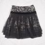 Karen Millen Black Beige Floral Sheer Tulle Mini Skirt 12UK/40EU Image 8