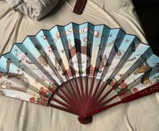 Collectible Hendricks Gin designed wooden fan