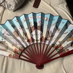 Collectible Hendricks Gin designed wooden fan
