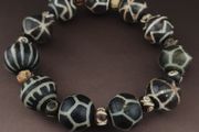 Antique Burmese Pumtek Pyu &amp; Bone Beads Necklace