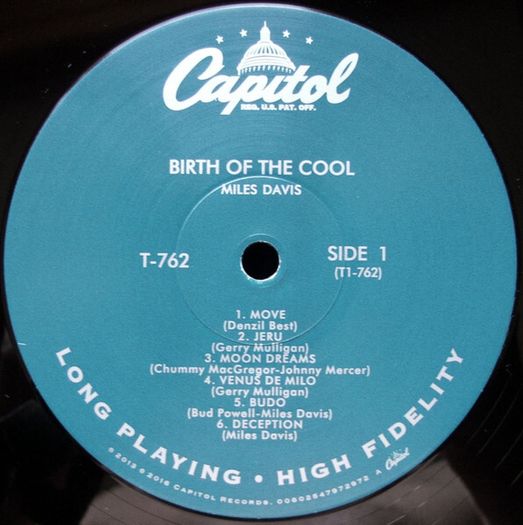 Miles Davis - Birth Of The Cool, Vinyl, LP, Mono, 180G, RE
