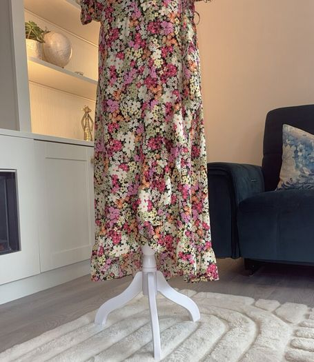 Ladies Multi Coloured Faux Wrap Dress from F&F