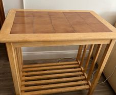 Wooden Kitchen Unit with Tile Top