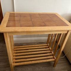 Wooden Kitchen Unit with Tile Top