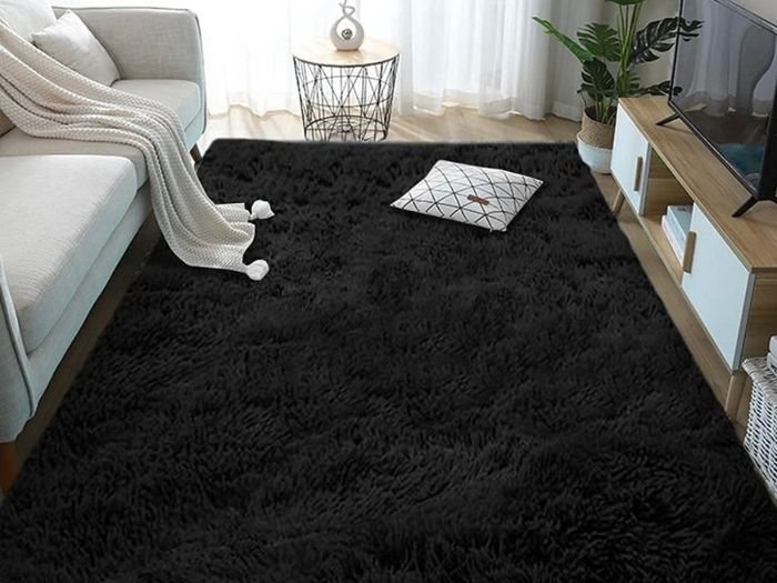 Shaggy Ultra Soft Tie Dye Area Rug White Modern Luxury Rug Plush Fluffy Area Rug Shag Faux Fur Bedroom Rugs For Living Room Baby Crawling Rug 60x90Cm VARIOUS COLOURS AVAILABLE (FREE POSTAGE)