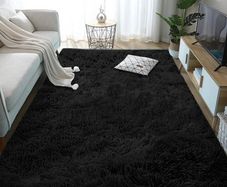 Shaggy Ultra Soft Tie Dye Area Rug White Modern Luxury Rug Plush Fluffy Area Rug Shag Faux Fur Bedroom Rugs For Living Room Baby Crawling Rug 60x90Cm VARIOUS COLOURS AVAILABLE (FREE POSTAGE)