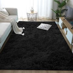 Shaggy Ultra Soft Tie Dye Area Rug White Modern Luxury Rug Plush Fluffy Area Rug Shag Faux Fur Bedroom Rugs For Living Room Baby Crawling Rug 60x90Cm VARIOUS COLOURS AVAILABLE (FREE POSTAGE)