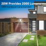 NEW SALE | 20W LED Floodlight Outdoor, 2000LM Super Bright LED Security Lights IP66 Waterproof, 6000K Daylight White Outdoor LED Flood Lights with 1M Wire for Garden, Garage, Backyard, Pack of 2 Image 4