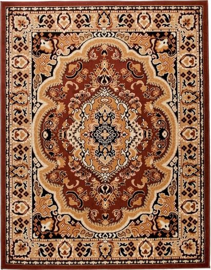 Living Room Rug Modern Vintage Oriental Pattern - Large Size Bedroom Rug with High Pile - Carpets Rugs for Living Room and Bedroom - Rug - Brown 200 x 300 cm
