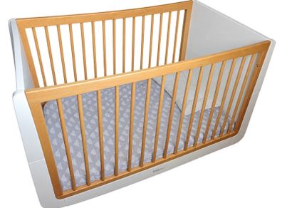 Snuz baby cot with mattress 120x60