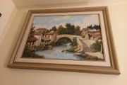 very large signed original oil painting