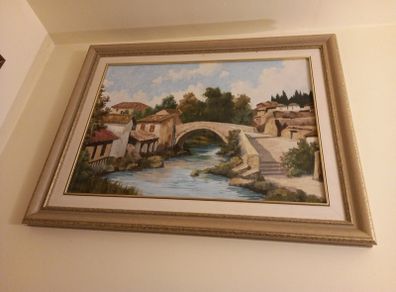 very large signed original oil painting