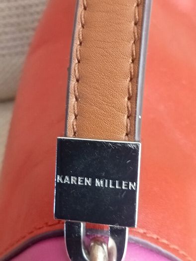 KAREN MILLEN, ladies leather handbag in perfect condition
