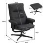 Reclining chair, Black Image 3