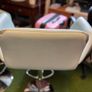 Luxury Italian Barstool in Aqua Blue - Stool 1 of 3 - Swivel and Adjustable Image 8