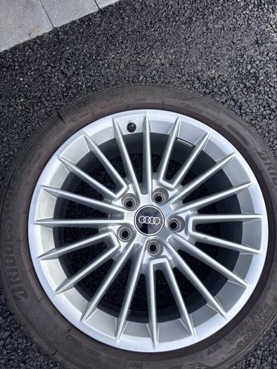 Genuine Audi A3 17 Alloys + Bridgestone Tyres
