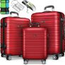 3 x Suitcase 4 wheel hard shell  Luggage bags hard-shell  4 wheels Image 4