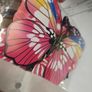 12pcs Wall Stickers Set 3D Pink Butterfly Colorful Double Layers Wall Stickers on the Wall for Party Decoration Waterproof Material Image 3