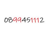 New VIP Gold Lucky Memorable Number Sim Card