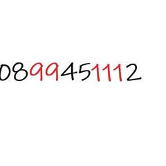 New VIP Gold Lucky Memorable Number Sim Card