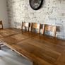 Solid hardwood table with 8 chairs Image 5