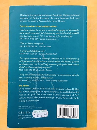 Patrick Kavanagh A Biography Antoinette Quinn Rare